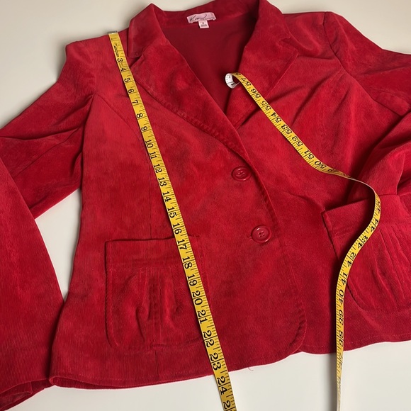 Kim Rogers Red Corduroy Blazer- 14 - Picture 7 of 11
